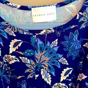 French Grey size small dress